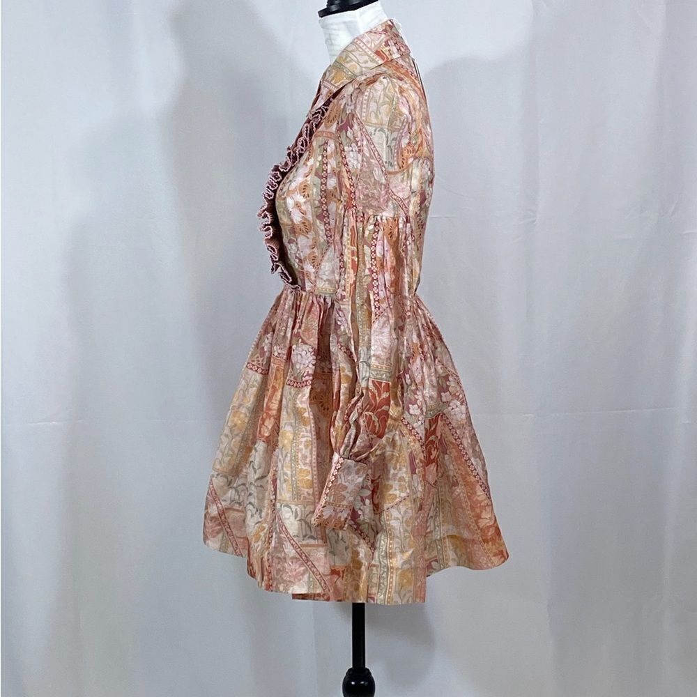 Zimmermann Kaleidoscope Tuxedo Frill Minidress size 0/ us size 2-4 - Picture 10 of 15